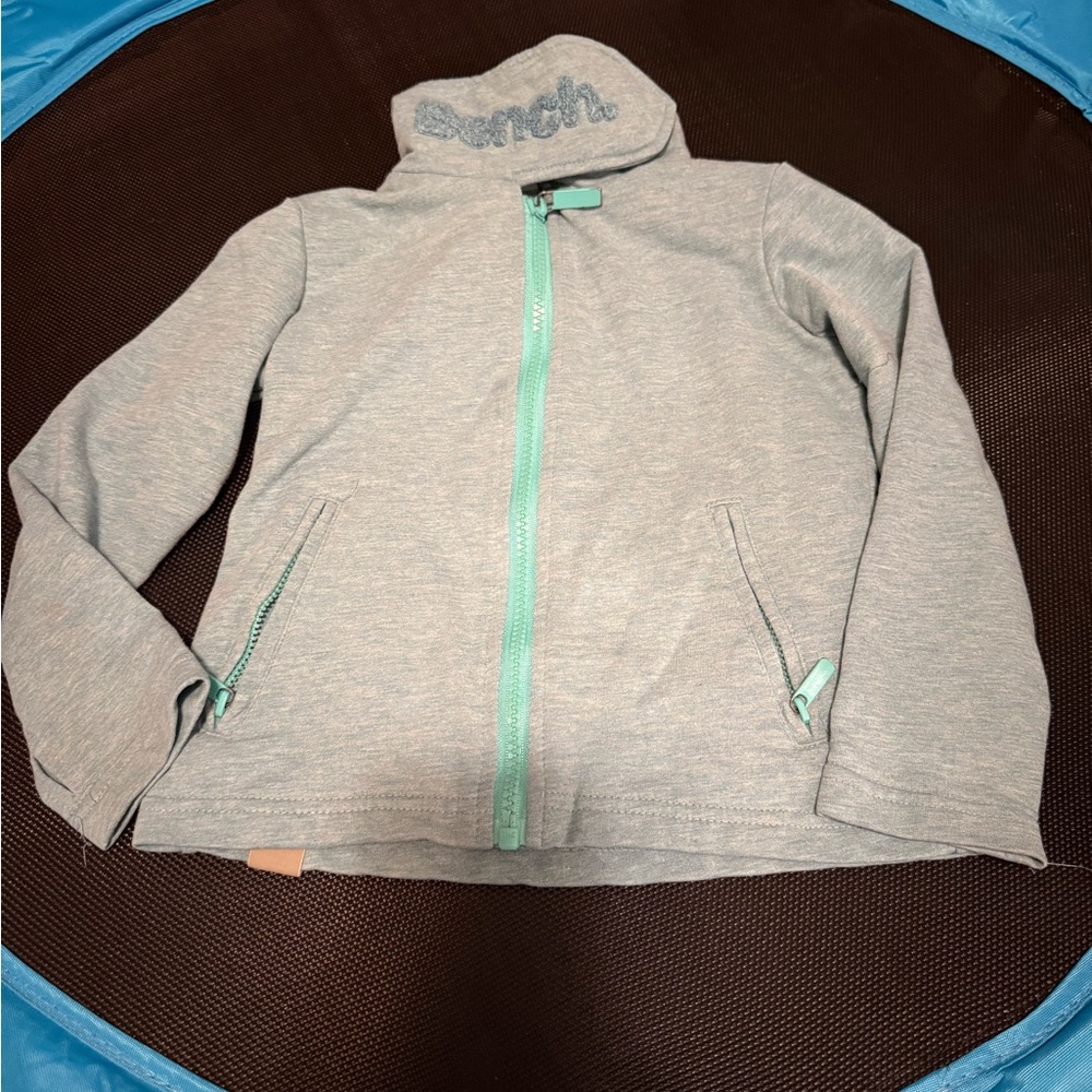 Bench Gray Kids Raincoat with Mint Accents